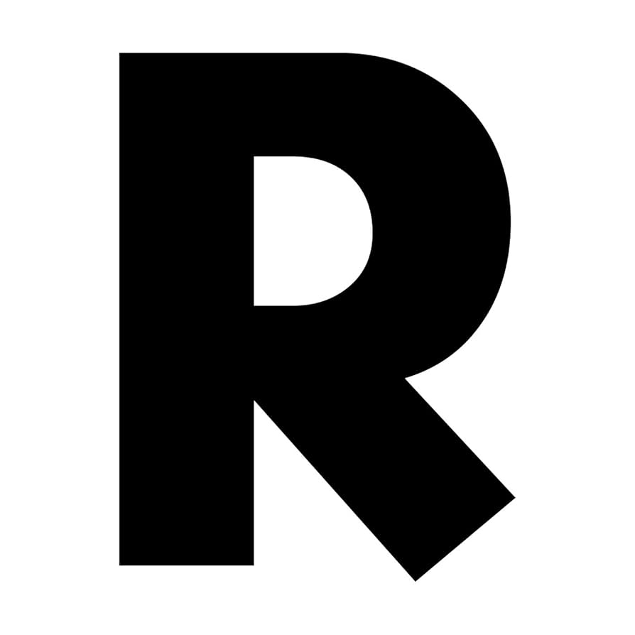 Amazon｜一文字からの R フォント BESTSEVEN 太字 Lサイズ 10cm